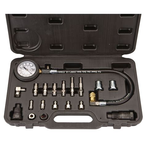 12 piece diesel engine compression tester|diesel compression tester harbor freight.